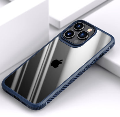 Compatible with Iphone 13 Pro Case - Shockproof Drop Protection Transparent Case Slim Fit Designed for Iphone 13 Pro Phone Case Anti-Fingerprint Anti-Scratch 6.1 Inch(Blue)